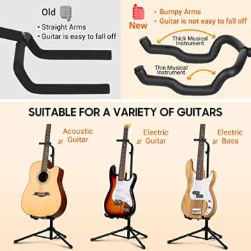 Folding Guitar Stand for Acoustic & Electric Guitars