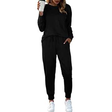 Bofell Women's Winter Lounge Set - Black XS 2023