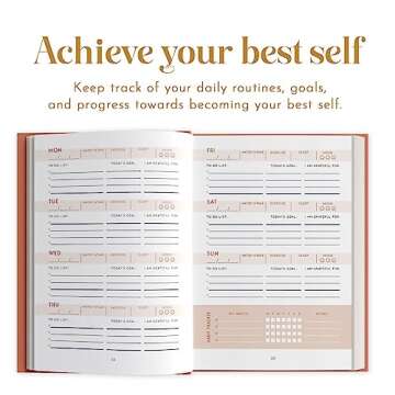 Self Care Planner by epic self - Undated Wellness Planner, 48 Weeks - Self-Love, and Habit Tracker for Women - Prioritize Your Well-being in 2024 - Daily & Weekly Reflection Pages