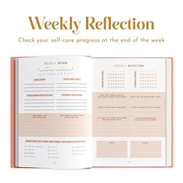 Self Care Planner by epic self - Undated Wellness Planner, 48 Weeks - Self-Love, and Habit Tracker for Women - Prioritize Your Well-being in 2024 - Daily & Weekly Reflection Pages