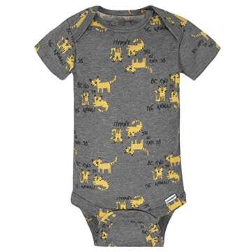 Gerber Baby Boy's 8-Pack Short Sleeve Onesies Bodysuits