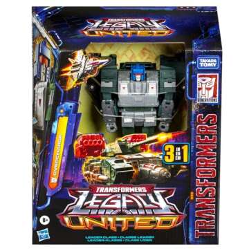 Transformers Legacy United Leader Class Overcharge, 7.5-inch Converting Action Figure, for Boys and Girls Ages 8+