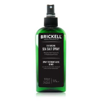 Brickell Men's Texturizing Sea Salt Spray for Men, Natural & Organic, Alcohol-Free, Lifts and Texturizes Hair for a Beach or Surfer Hair Style, 6 Ounce