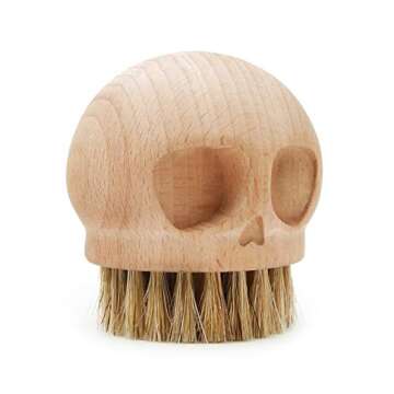 Suck UK - Skull Brush Nail Brush | Shoe Shiner | Cleaning Cleaner | Scrub & Polish