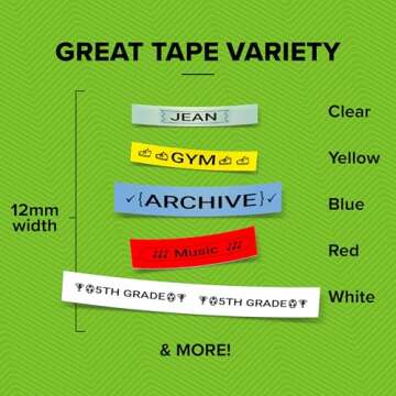 DYMO Label Maker Machine with Tape - 100H LetraTag Handheld, Comes with 3 LT Label Tapes. Great for Home & Office Organization