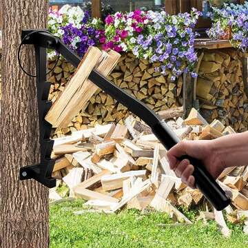 Primachen Wall Mounted Wood Splitter- Kindling Splitter for Wood, Manual Firewood Kindling Splitter for Soft Wood Indoor or Outdoor