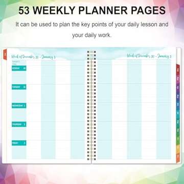 2025 Teacher Lesson Planner - Organized and Efficient