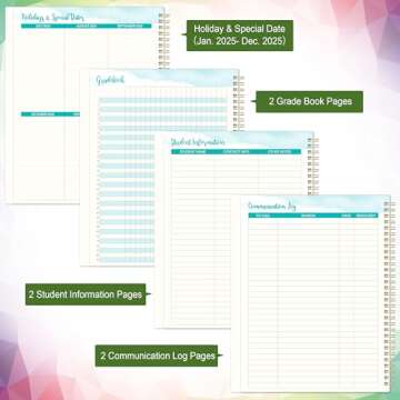 2025 Teacher Lesson Planner - Organized and Efficient