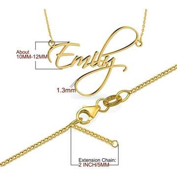 Personalized Sterling Silver Name Necklace