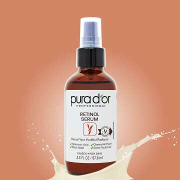 PURA D'OR Retinol Serum - Anti-Aging Radiance Formula