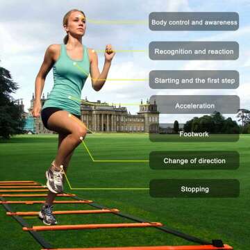 Speed Training Hurdles & Agility Ladder Combo