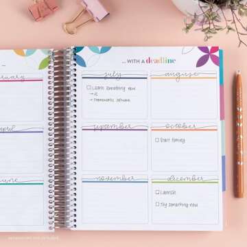 Erin Condren Undated LifePlanner - Bold Blooms Planner