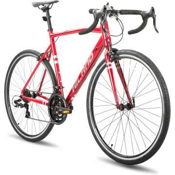 HILAND 700c Road Bike 14 Speed, Aluminum Frame Racing Bike, City Commuter Bicycle for Men Women