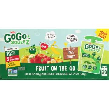 GoGo squeeZ Fruit on the Go Variety Pack - Healthy Kids Snack