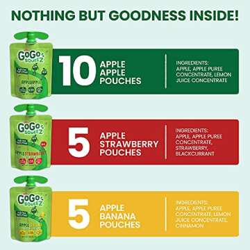 GoGo squeeZ Fruit on the Go Variety Pack - 20 Pouches