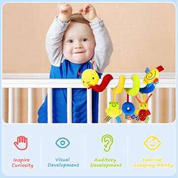 Engaging Baby Crib Hanging Rattles Toys for Infants