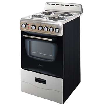 Avanti ERU200P3S 20" Electric Range Oven - Stainless Steel