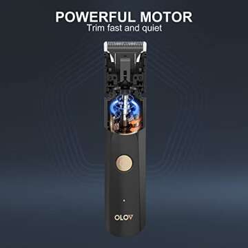 OLOV Electric Groin & Nose Hair Trimmer - Waterproof Design