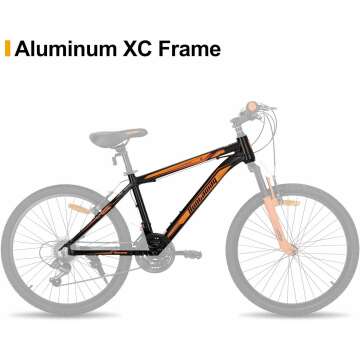 HILAND 26 Inch Mountain Bike - Aluminum Frame & 21 Speed