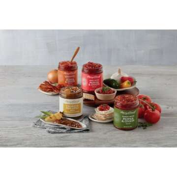 Harry & David Sweet Pepper & Onion Relish (10 Ounces), Sandwich Topping, Burger Condiment, Charcuterie Board