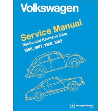 Volkswagen Beetle and Karmann Ghia Service Manual, Type 1: 1966, 1967, 1968, 1969