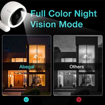 Security Camera Outdoor, Color Night Vision 150°1080P Wireless Camera for Home Security, Rechargeable Battery WiFi Security Camera with Click to Call, Motion Detection, AI Human Recognition