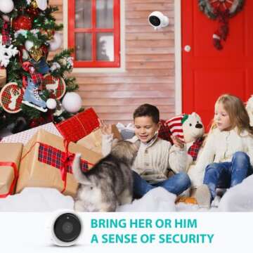 Security Camera Outdoor, Color Night Vision 150°1080P Wireless Camera for Home Security, Rechargeable Battery WiFi Security Camera with Click to Call, Motion Detection, AI Human Recognition