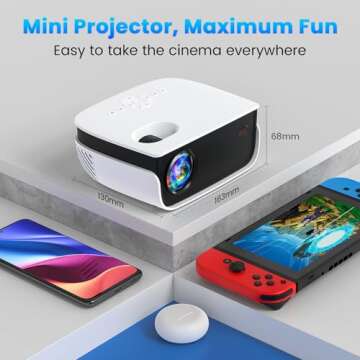 High-Quality Outdoor Mini Projector for Home Theater Experience