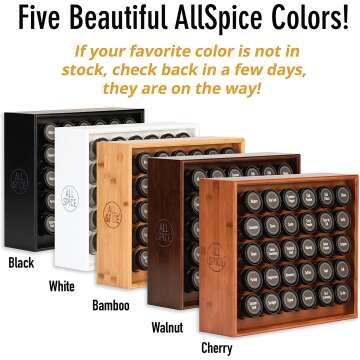 AllSpice Wood Spice Rack