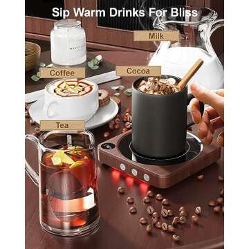 House Gem 36W Mug Warmer with Temperature Display