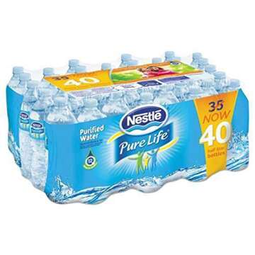 Nestle Pure Life Purified Water - 676 Fl Oz (40-Pack) for Refreshing Hydration