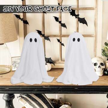 DAZONGE 2 Packs Halloween Ghost Decorations with Lights