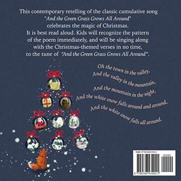 And the White Snow Falls All Around: A Christmas Poem | A contemporary retelling of the favorite kids' folk song "And the Green Grass Grows All Around" | Fully illustrated (Traditional Holiday Verses)