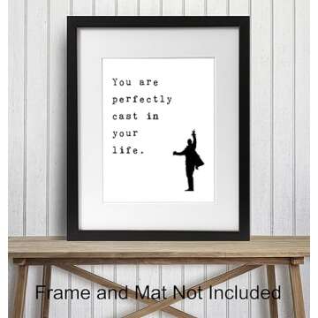 Poster Print - Musical Merchandise - Motivational Inspirational Quote - Gift for American History Fans - Broadway Play Wall Art Decor, Room Decoration - 8x10 Unframed