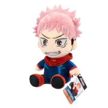 Total Anime Yuji Itadori - 8-Inch Scale Super Soft Plush with Authentic Details from Jujutsu Kaisen