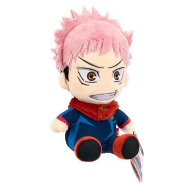 Total Anime Yuji Itadori - 8-Inch Scale Super Soft Plush with Authentic Details from Jujutsu Kaisen