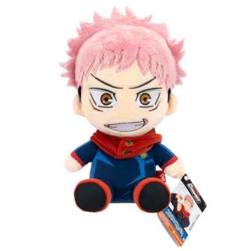 Total Anime Yuji Itadori - 8-Inch Scale Super Soft Plush with Authentic Details from Jujutsu Kaisen