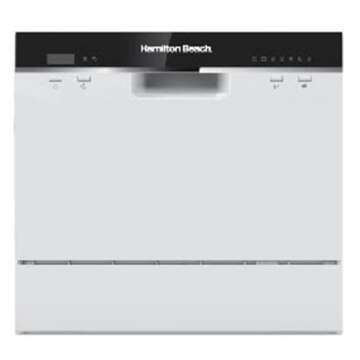 HAMILTON BEACH HBDW3208 RCA RDW3208 Counter Top Dishwasher, 6 Place Settings, Portable, White