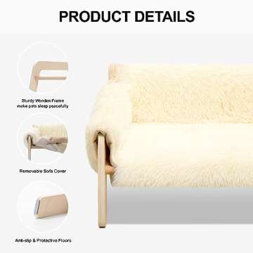 MEWOOFUN Cat Sofa Bed - Stylish Pet Couch for Cats