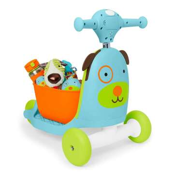 3-in-1 Skip Hop Baby Walker and Scooter - Zoo Dog