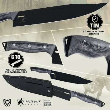 Delta Wolf Chef & Slicing Knife Bundle - High Quality