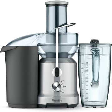 Breville Juice Fountain Cold Juicer in Silver - BJE430SIL