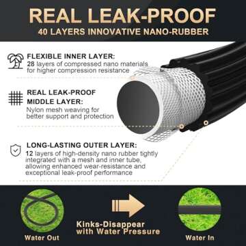 Lefree 100ft Expandable Leak-Proof Garden Hose