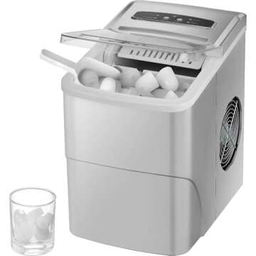 Top Portable Ice Maker with 19 lbs Daily Production