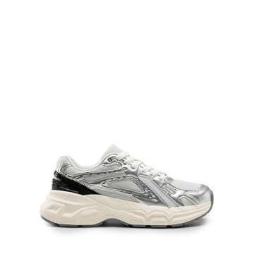 DREAM PAIRS Women's Platform Chunky Liv Fashion Sneakers Walking Lace-Up Comfortable Y2K-Style Sneakers Workout Sport Work Casual Tennis Shoes,Size 8.5,Silver,SDFN2436W