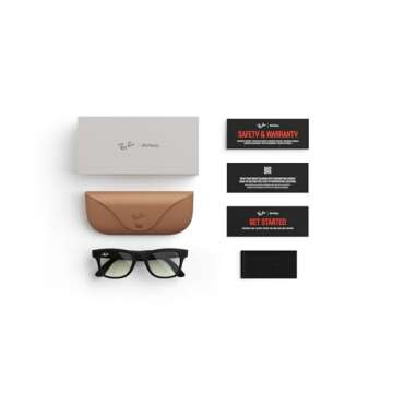 Meta Regular Square Sunglasses, Wayfarer, Matte Black / G15 Green Transitions, Regular (Renewed)