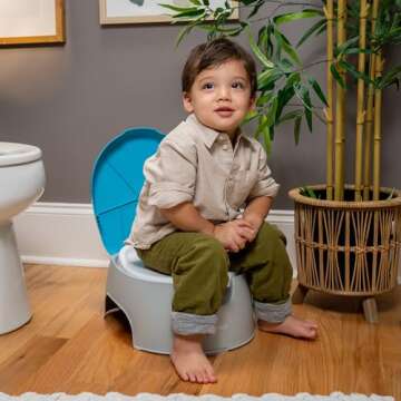 Summer 3-in-1 Train with Me Potty Seat Topper and Stepstool for Toddler Training and Beyond Easy to Empty and Clean Space Saving