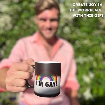 Funny I'm Gay Rainbow Heat Change Mug for Men