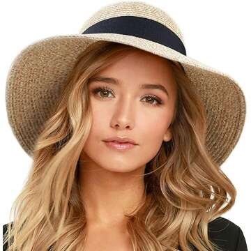 FURTALK Straw Sun Hat for Sun Protection and Style