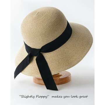 FURTALK Straw Sun Hat for Sun Protection and Style